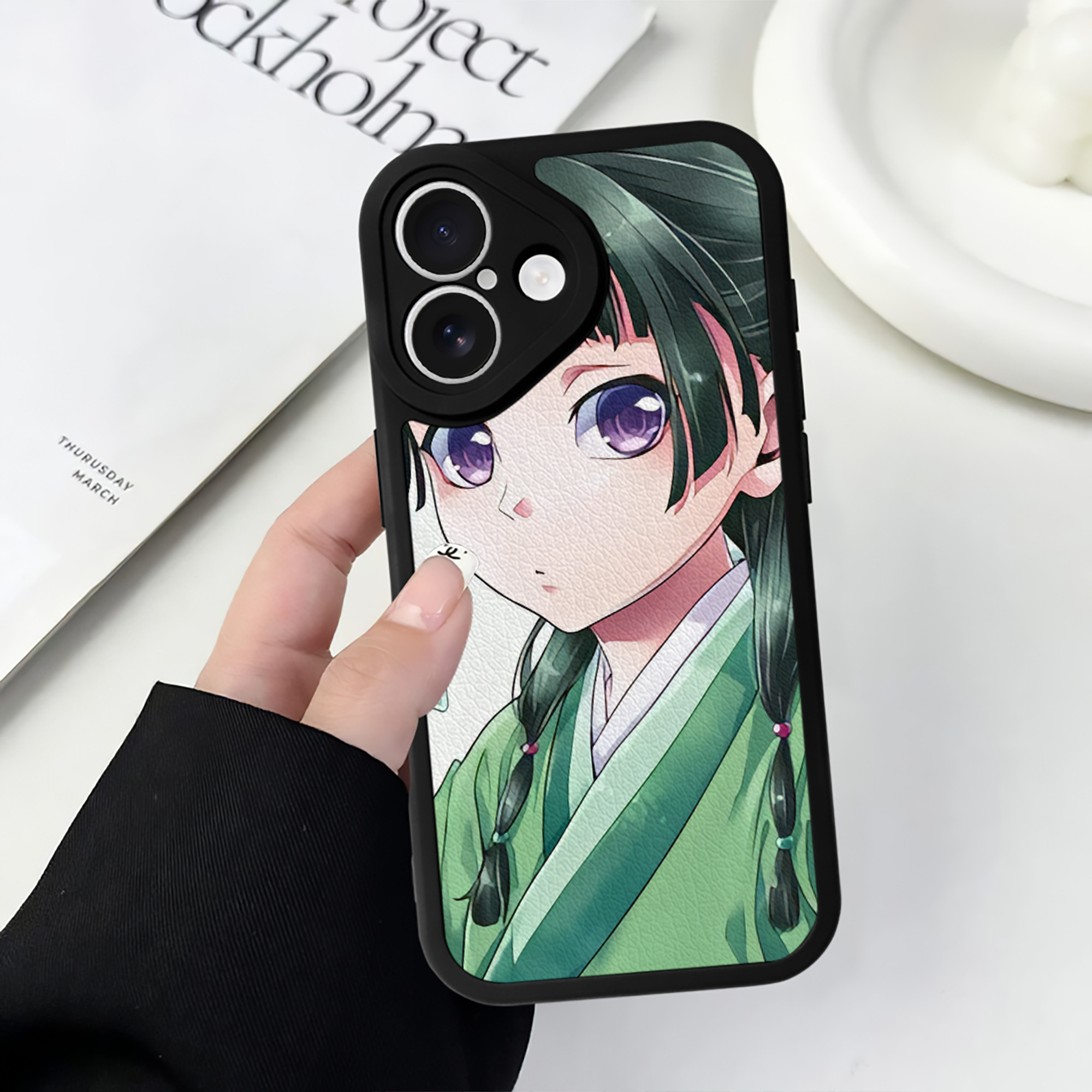 薬屋のひとりごと The Apothecary Diaries 【iPhone 16シリーズ対応】シリコンスマホケース（レザー調） 材質：シリコン